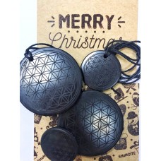 Christmas set with engraving "Flower of life"